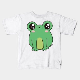 cute frog, kawaii frog cartoon Kids T-Shirt